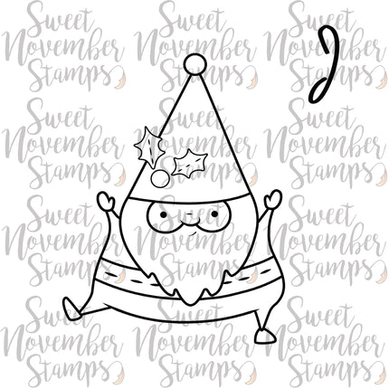 Digital Stamp - Folk Art Santa 1