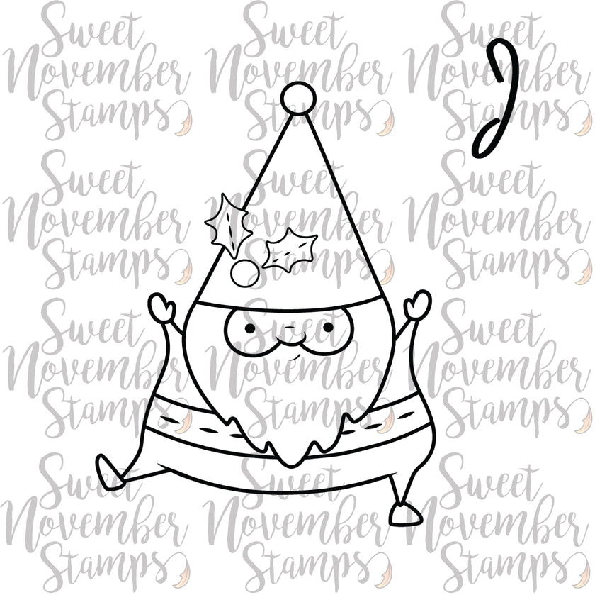Digital Stamp - Folk Art Santa 1