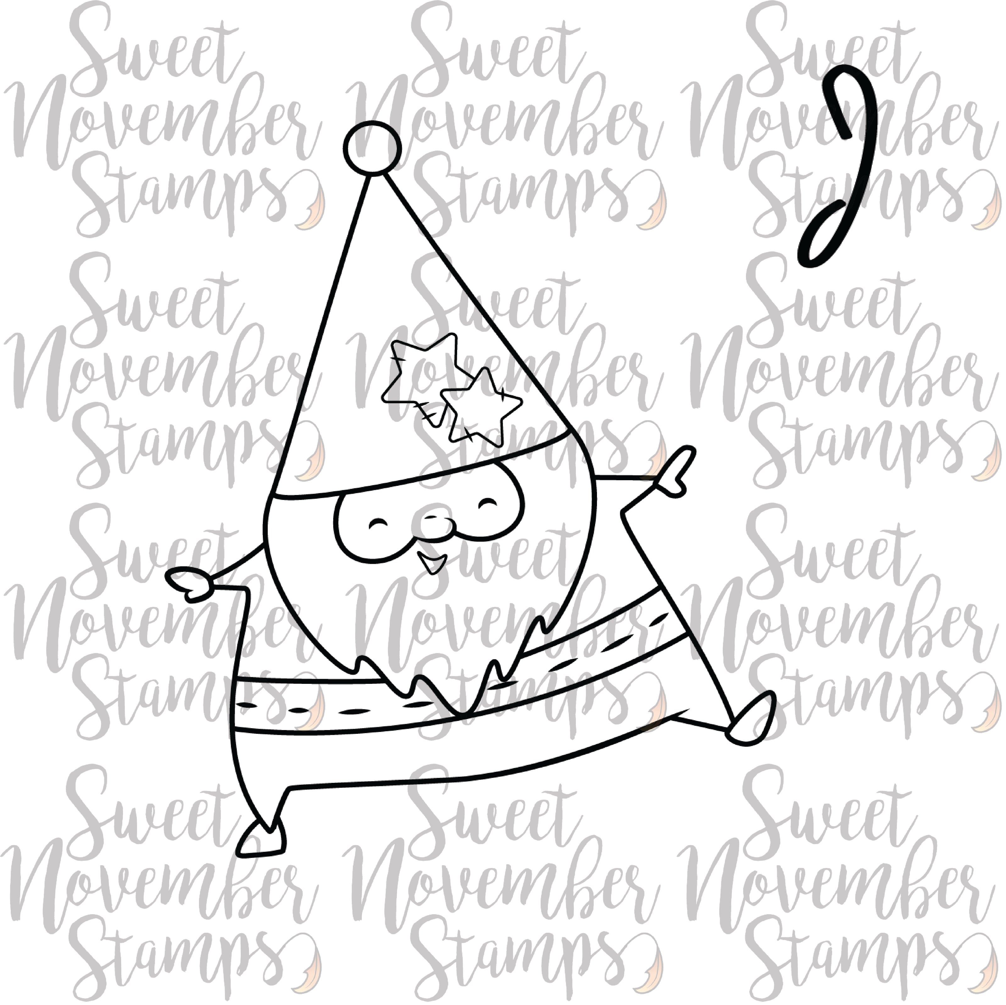 Digital Stamp - Folk Art Santa 2