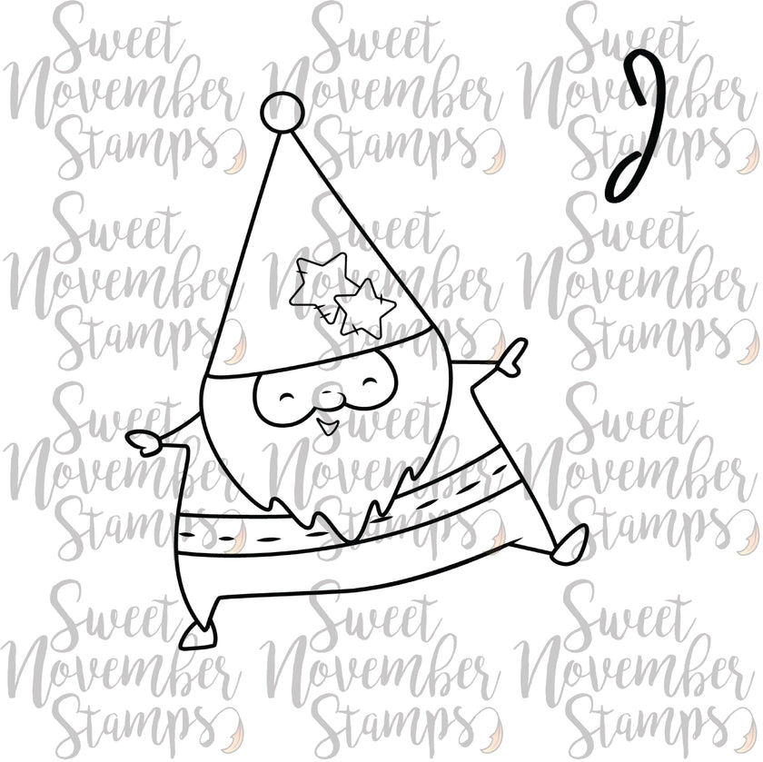 Digital Stamp - Folk Art Santa 2