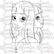 Digital Stamp - Zodiac Girl: Gemini