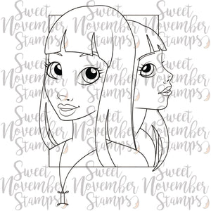 Digital Stamp - Zodiac Girl: Gemini
