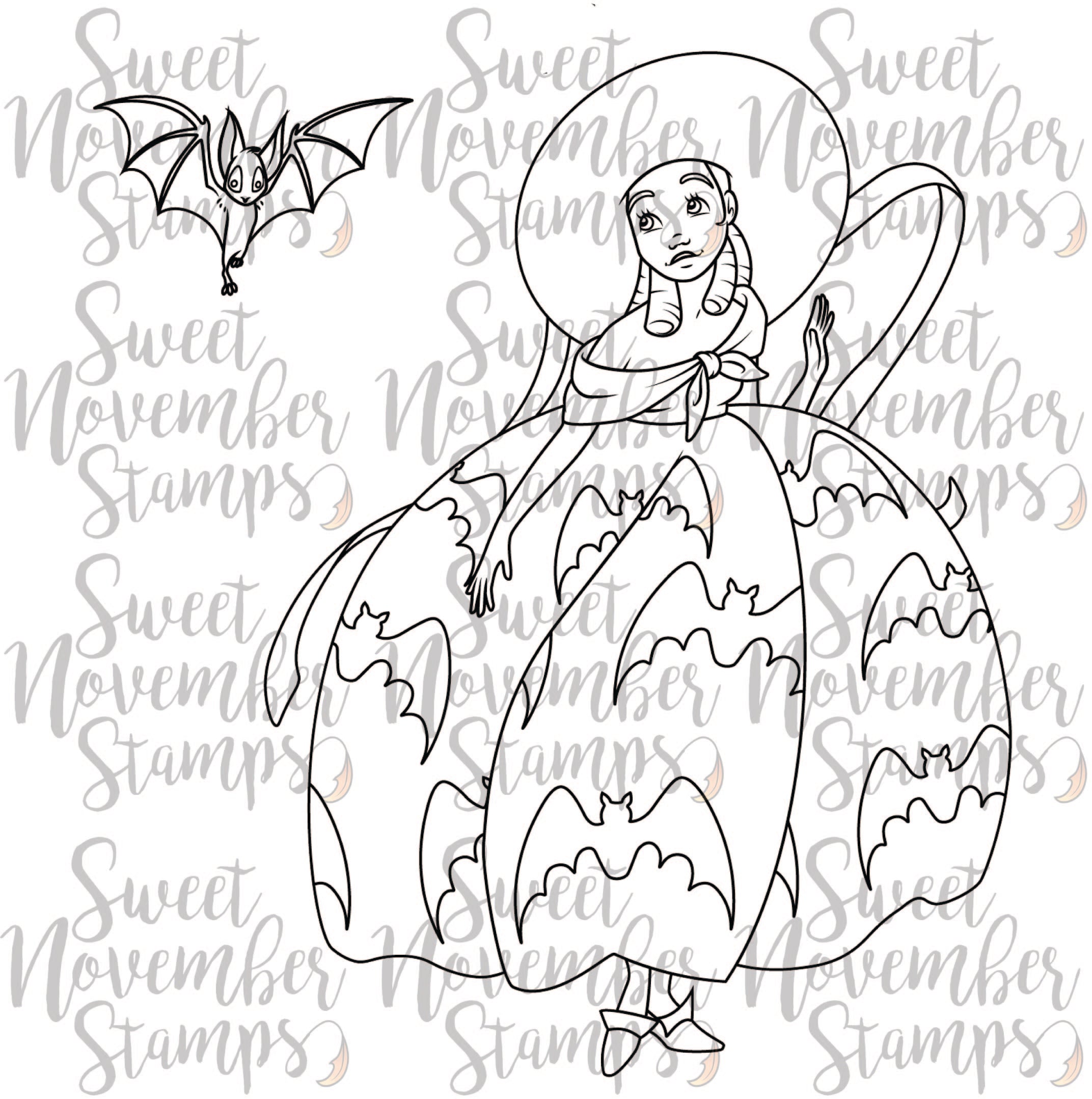 Digital Stamp - Catwalk Witches: Genevieve