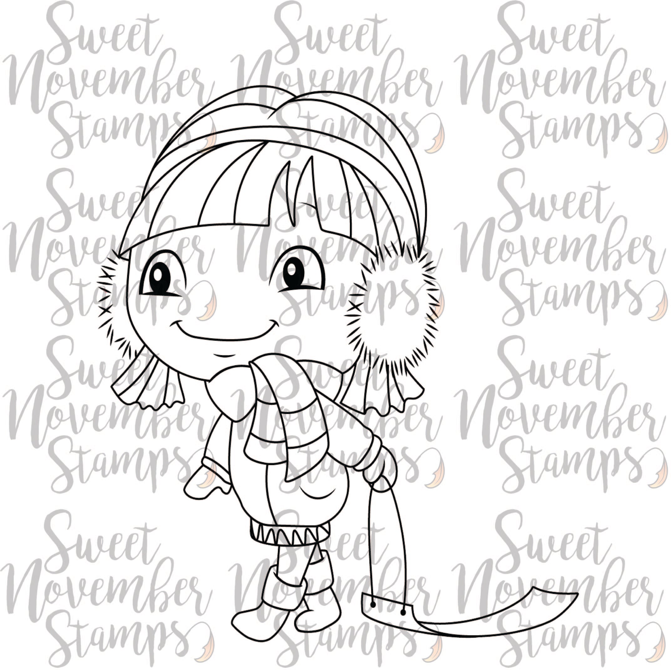 Digital Stamp - Sweet November Vault: Winter Kids Georgia