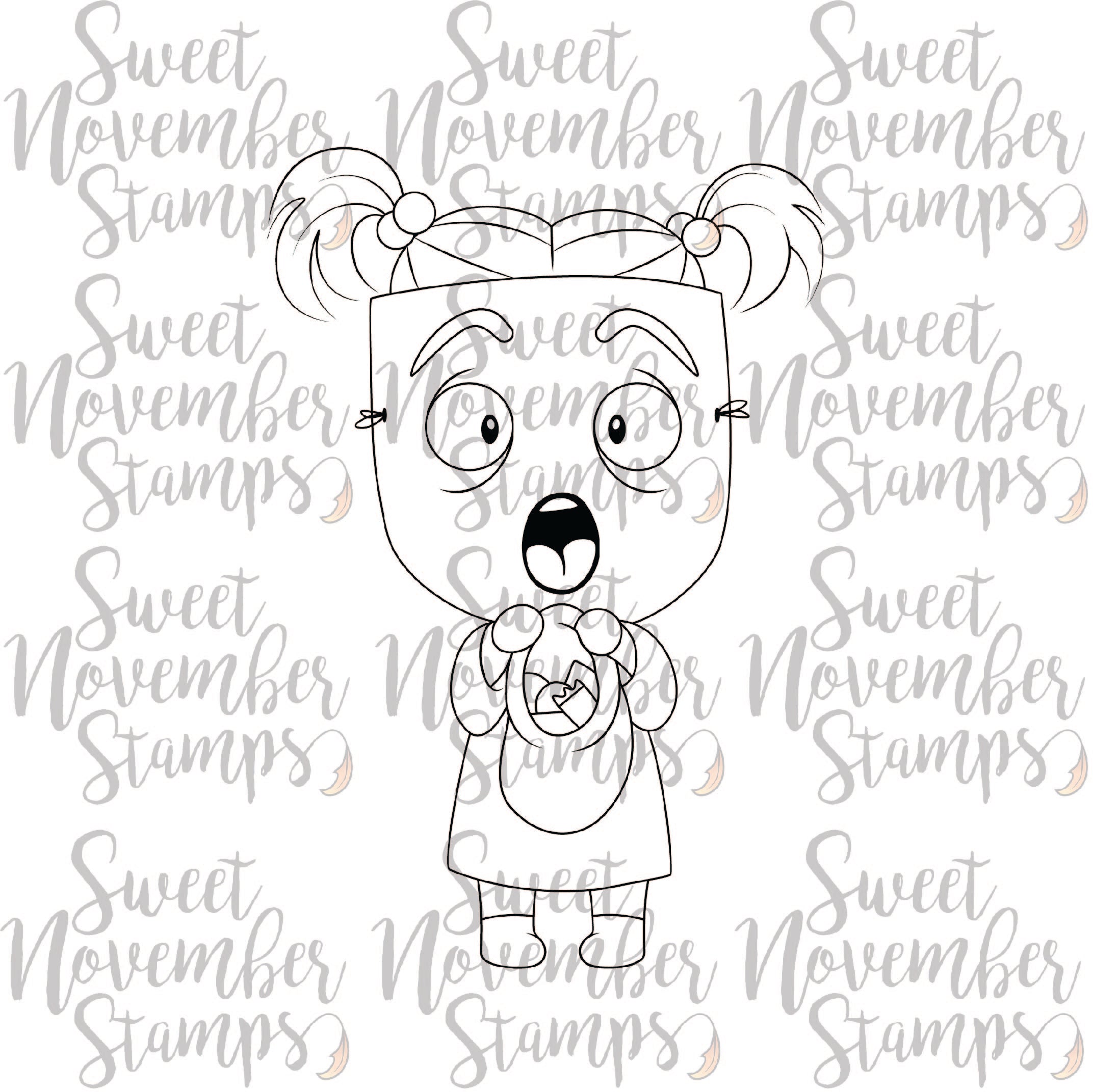 Digital Stamp - Halloween Masquerade: Ghost Gertie