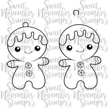 Digital Stamp - Mr. Gingerbread