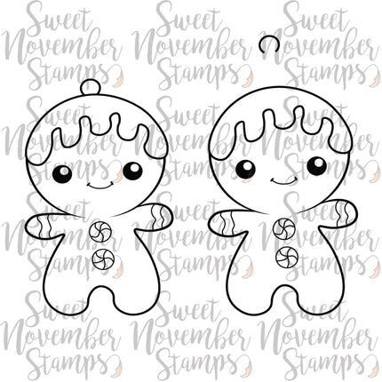 Digital Stamp - Mr. Gingerbread