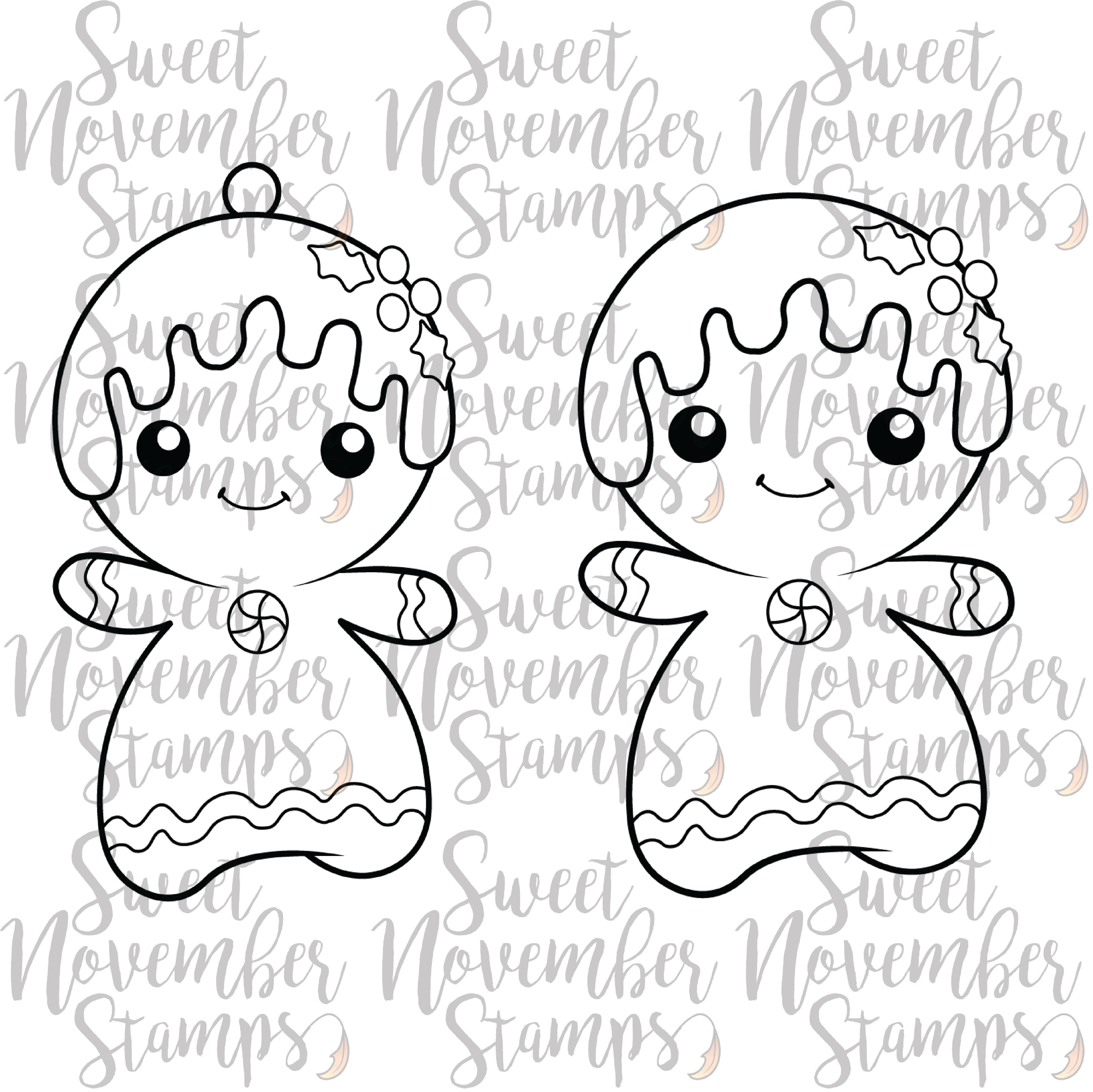 Digital Stamp - Mrs. Gingerbread