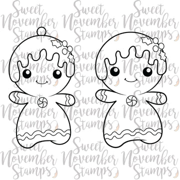 Digital Stamp - Mrs. Gingerbread