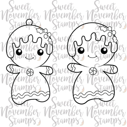 Digital Stamp - Mrs. Gingerbread