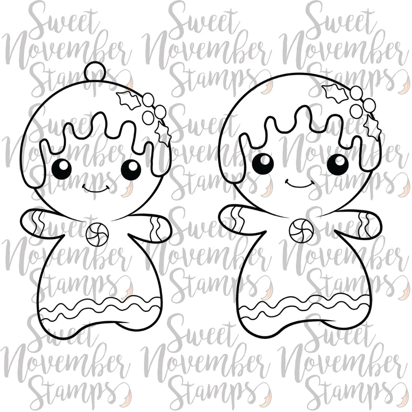 Digital Stamp - Mrs. Gingerbread