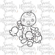 Digital Stamp - Sweet November Vault: Gingy with garland
