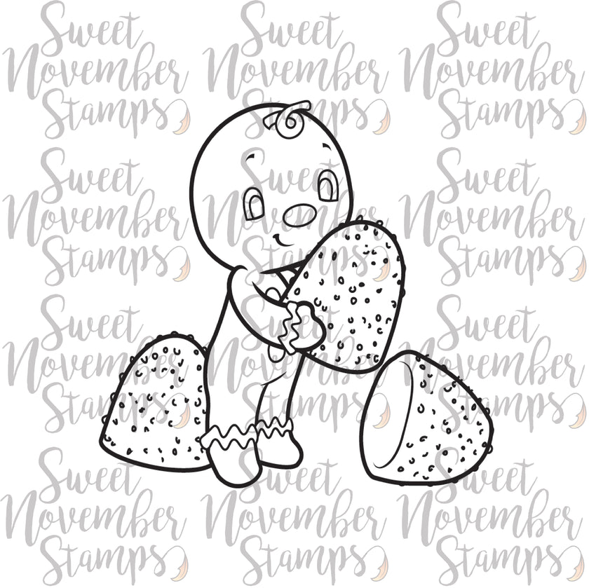 Digital Stamp - Sweet November Vault: Gingy with gumdrop