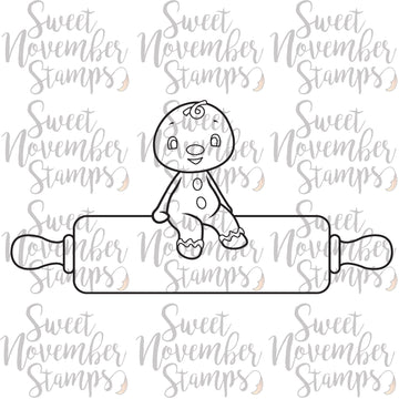 Digital Stamp - Sweet November Vault: Gingy's rolling pin