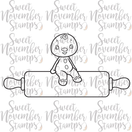 Digital Stamp - Sweet November Vault: Gingy's rolling pin