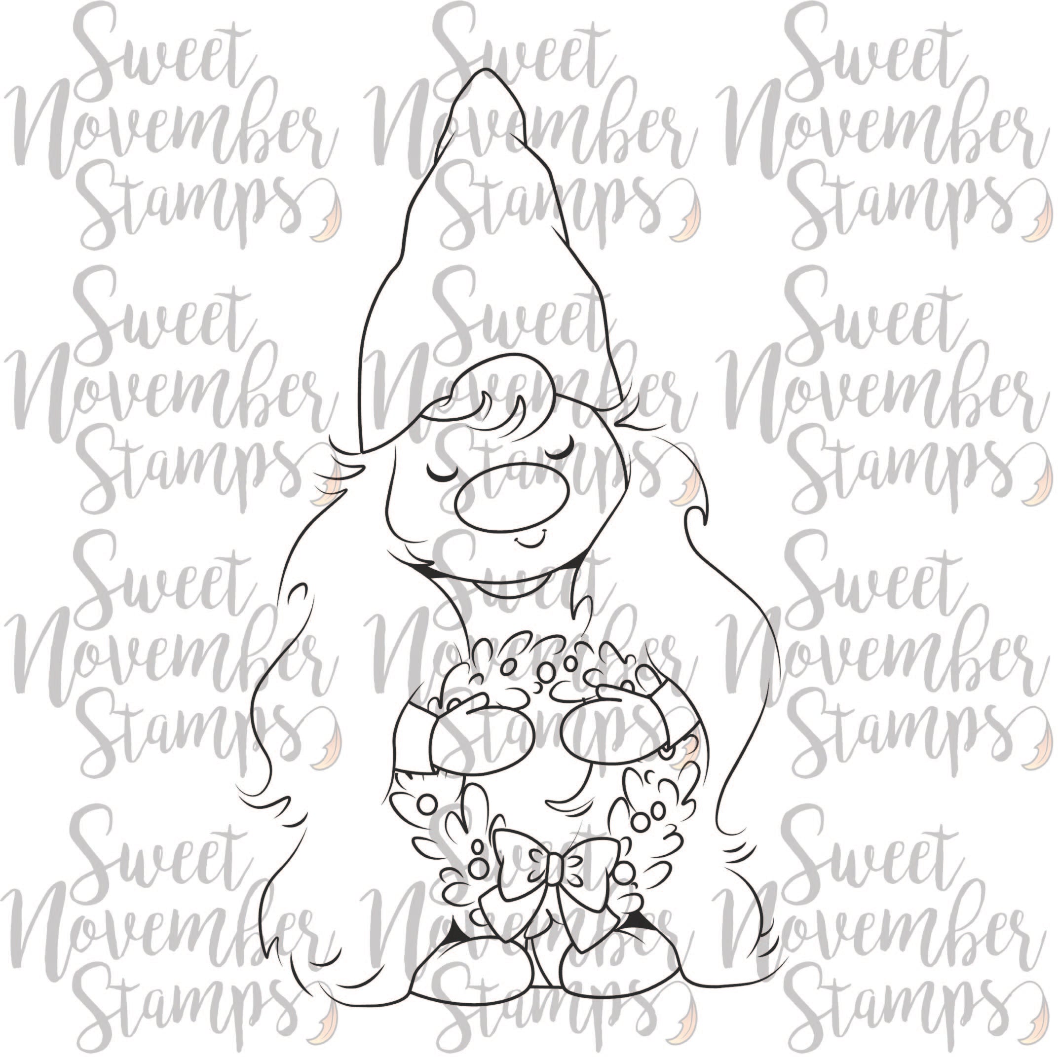 Digital Stamp - I'll be Gnome for Christmas: Gnann