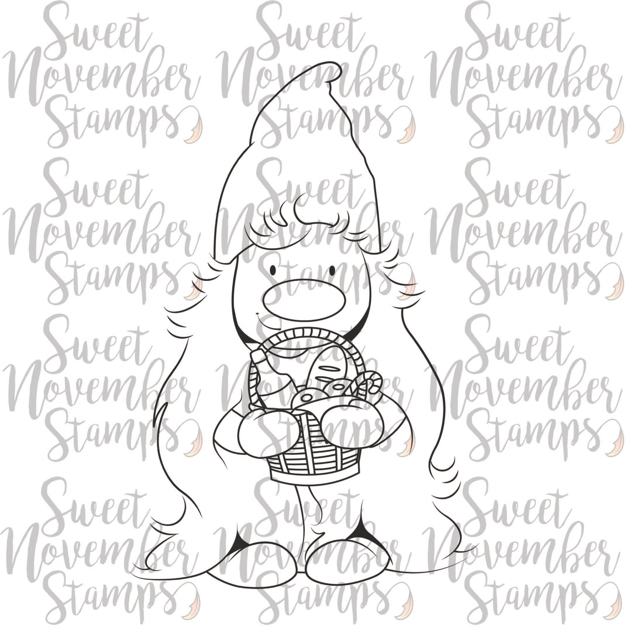 Digital Stamp - I'll be Gnome for Christmas: Gnorma