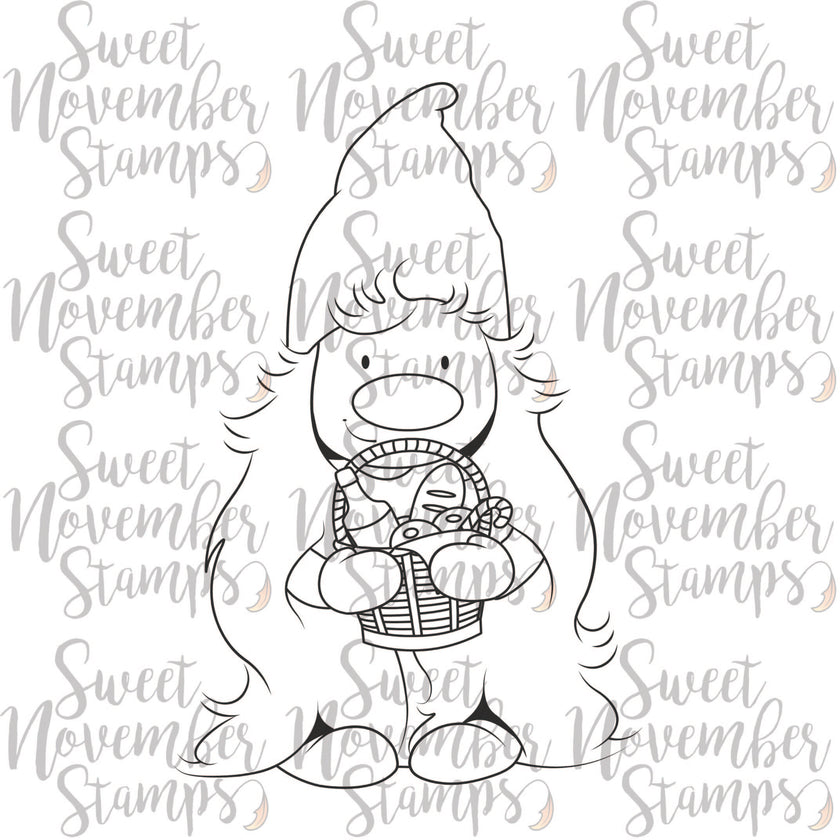 Digital Stamp - I'll be Gnome for Christmas: Gnorma