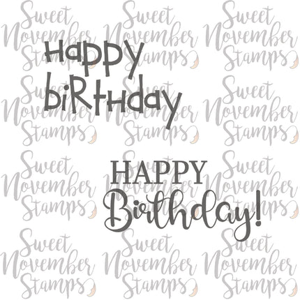 Digital Stamp - Happy Birthday Sentiment Bundle
