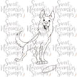 Digital Stamp - Dog Park: Harley the German Shepherd