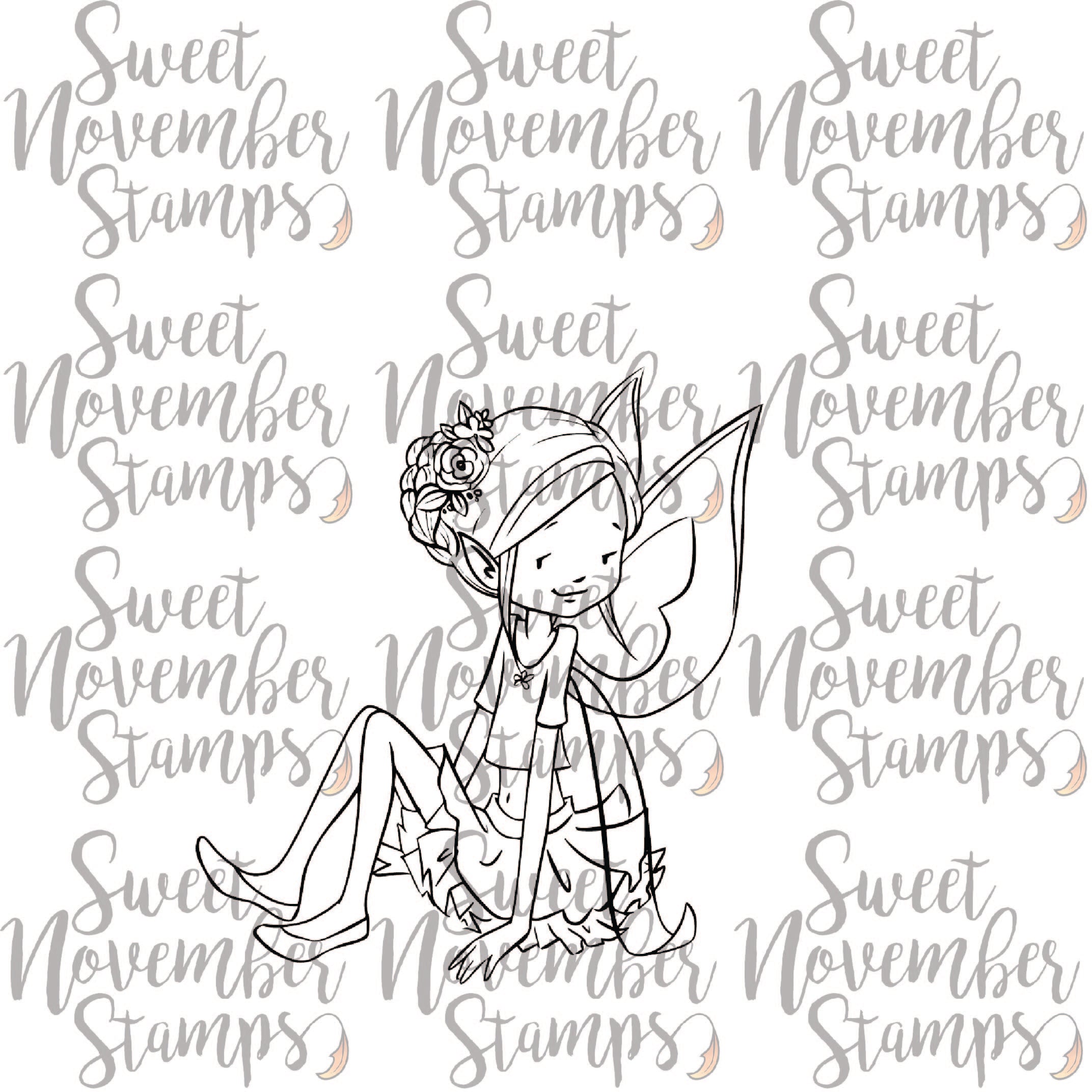 Digital Stamp - Galentine Fairies: Heather