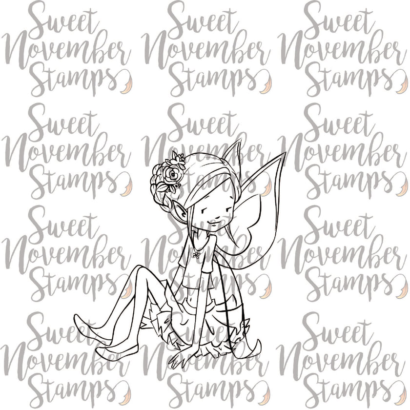 Digital Stamp - Galentine Fairies: Heather