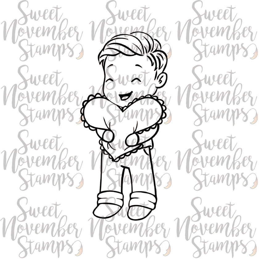 Digital Stamp - My Wee Valentine: Heath with a Heart