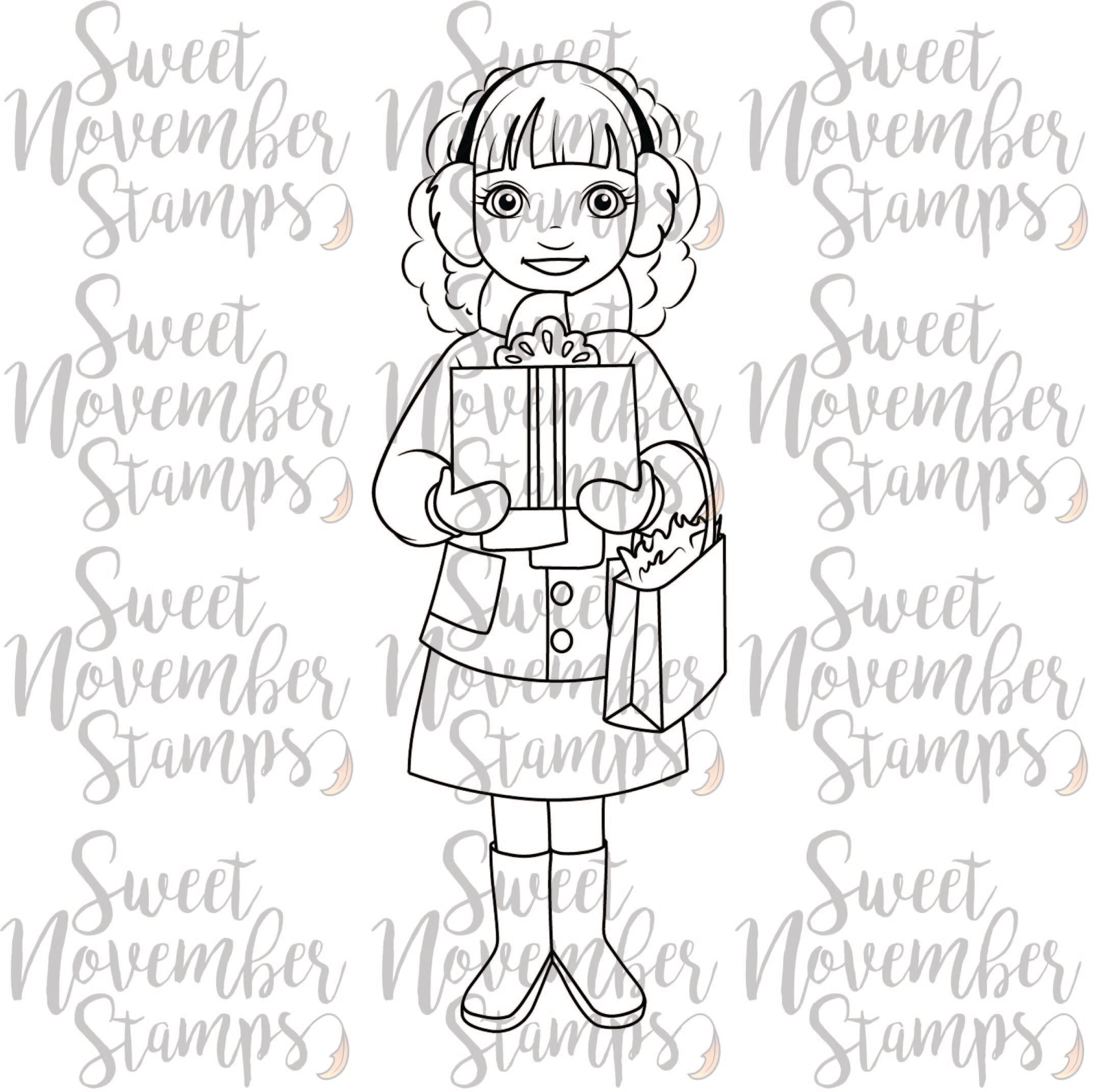 Digital Stamp - Home for the Holiday's - Holly