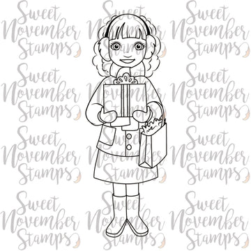 Digital Stamp - Home for the Holiday's - Holly