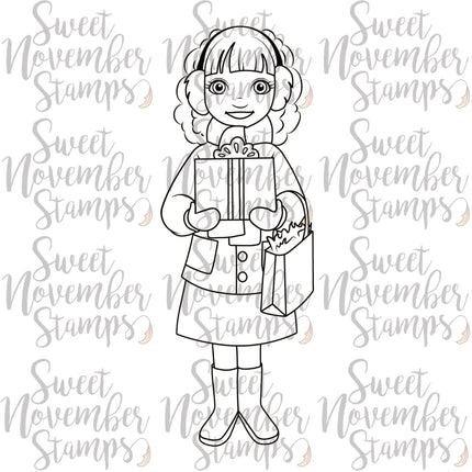 Digital Stamp - Home for the Holiday's - Holly