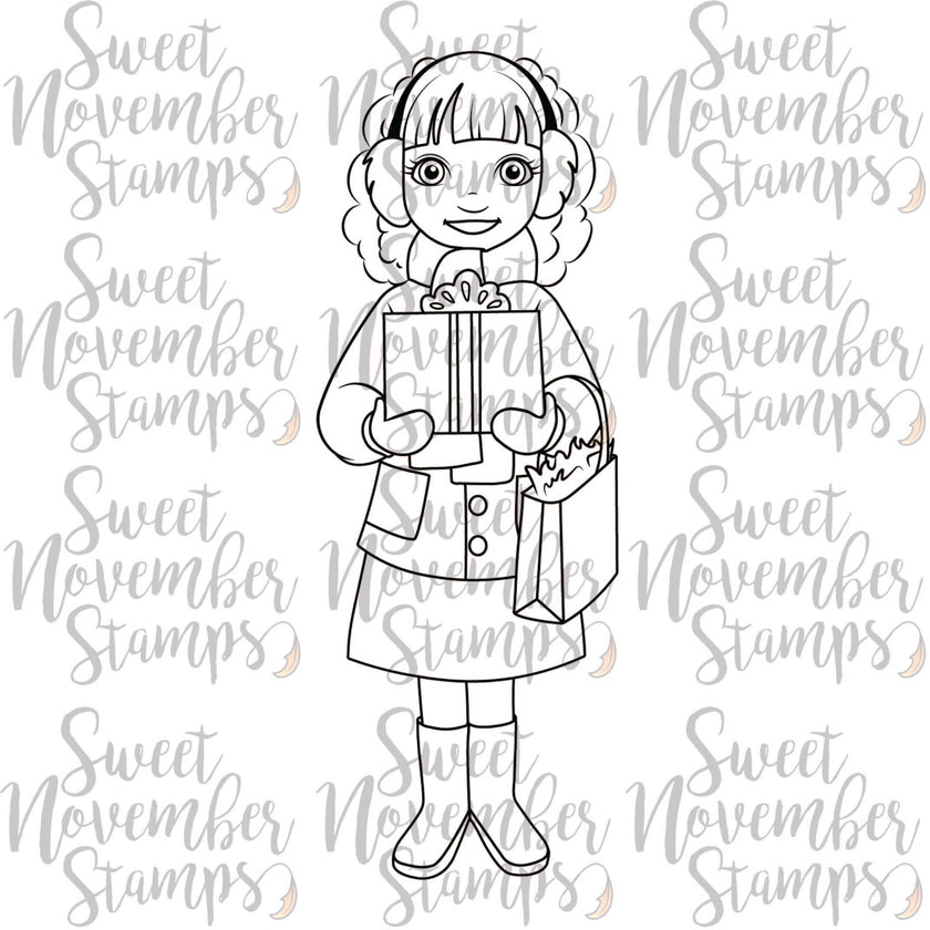 Digital Stamp - Home for the Holiday's - Holly