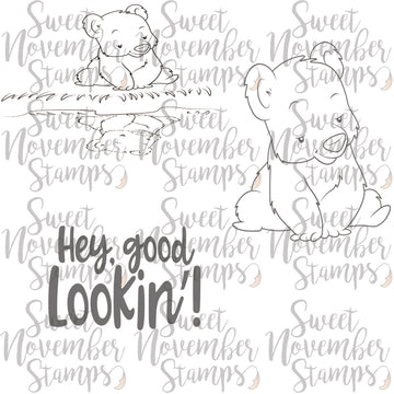 Digital Stamp - Reflections: Honey Bear