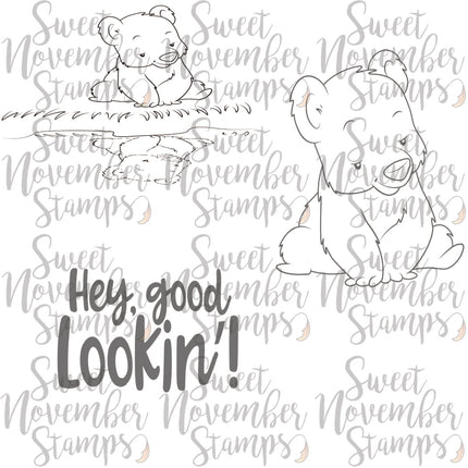 Digital Stamp - Reflections: Honey Bear