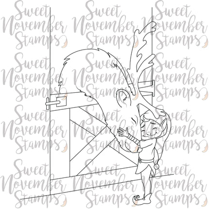 Digital Stamp - North Pole Snapshots: Hugs for Blitzen