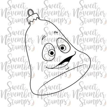 Digital Stamp - Happy Tree Ornament: Bell