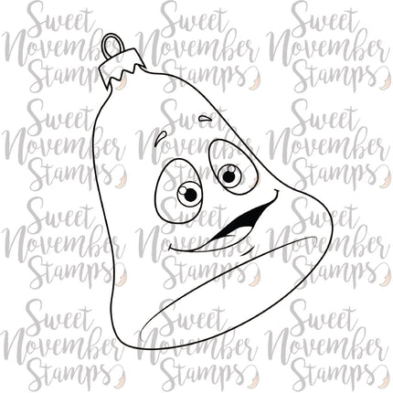 Digital Stamp - Happy Tree Ornament: Bell