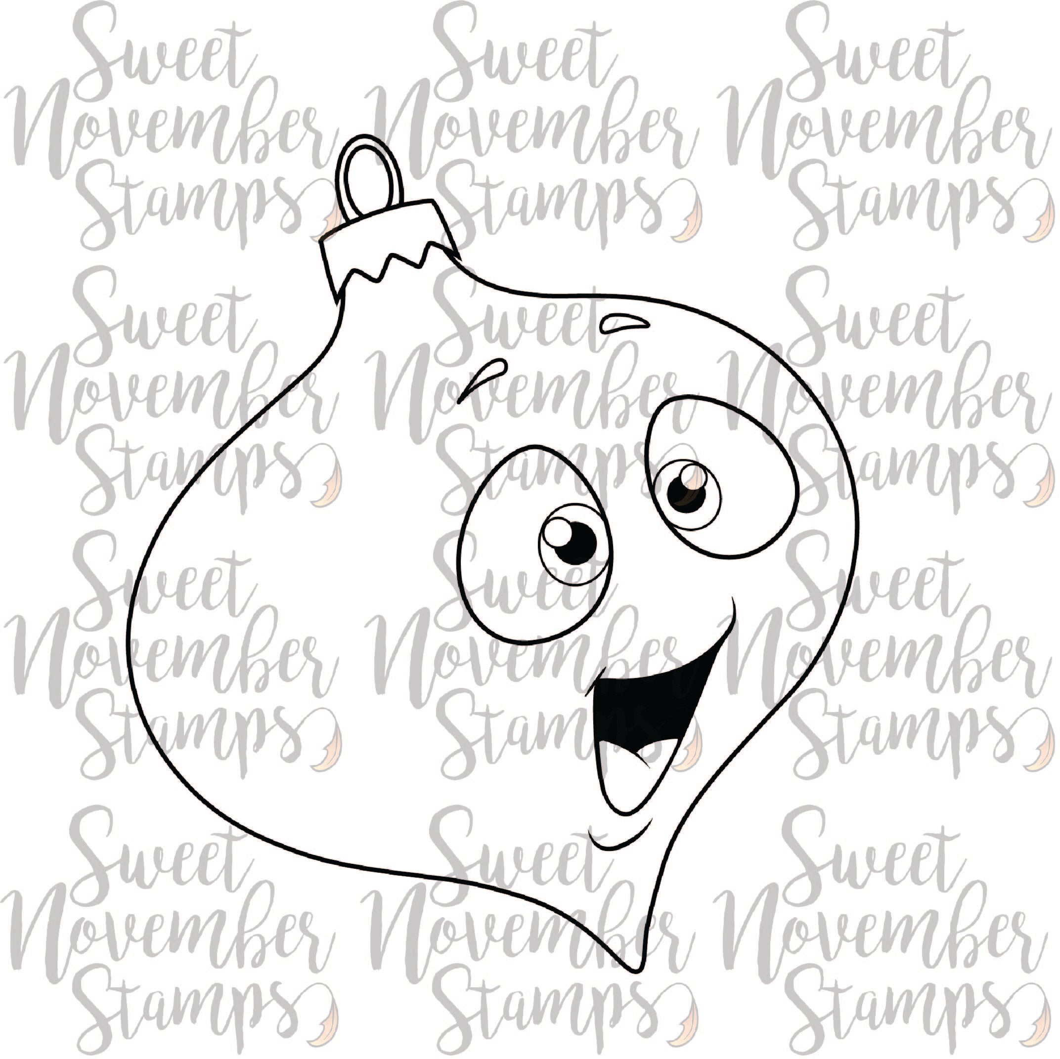 Digital Stamp - Happy Tree Ornament: Icicle