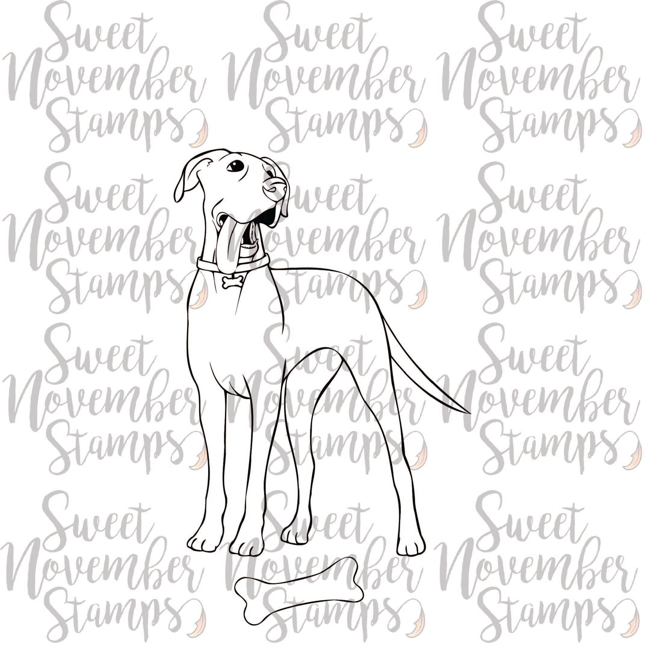 Digital Stamp - Dog Park 2: Izzy the Great Dane