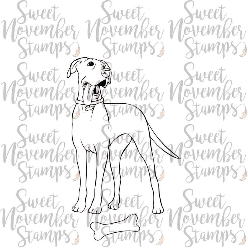 Digital Stamp - Dog Park 2: Izzy the Great Dane