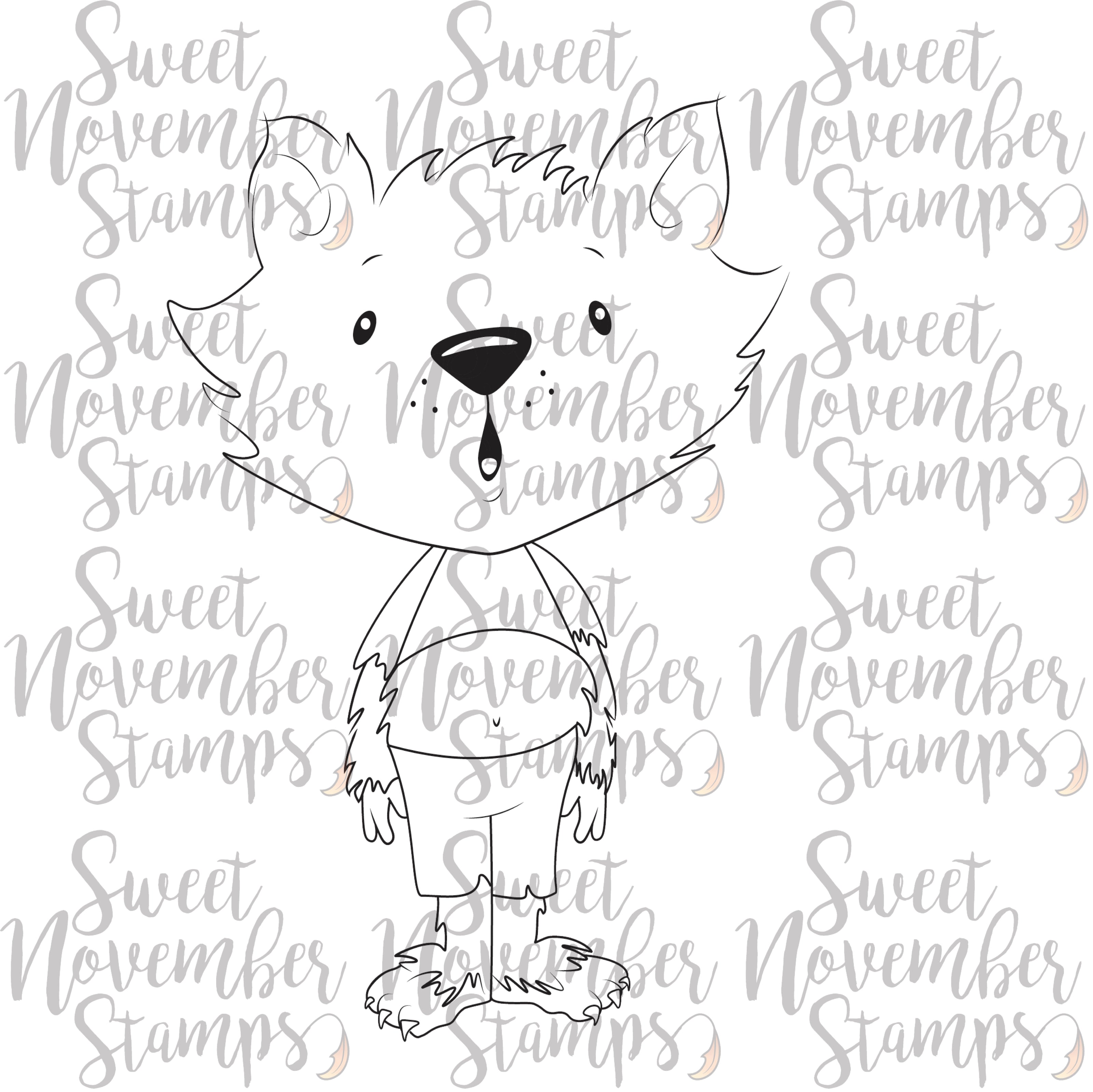 Digital Stamp - Sweet November Vault: Joe Joe, the werewolf