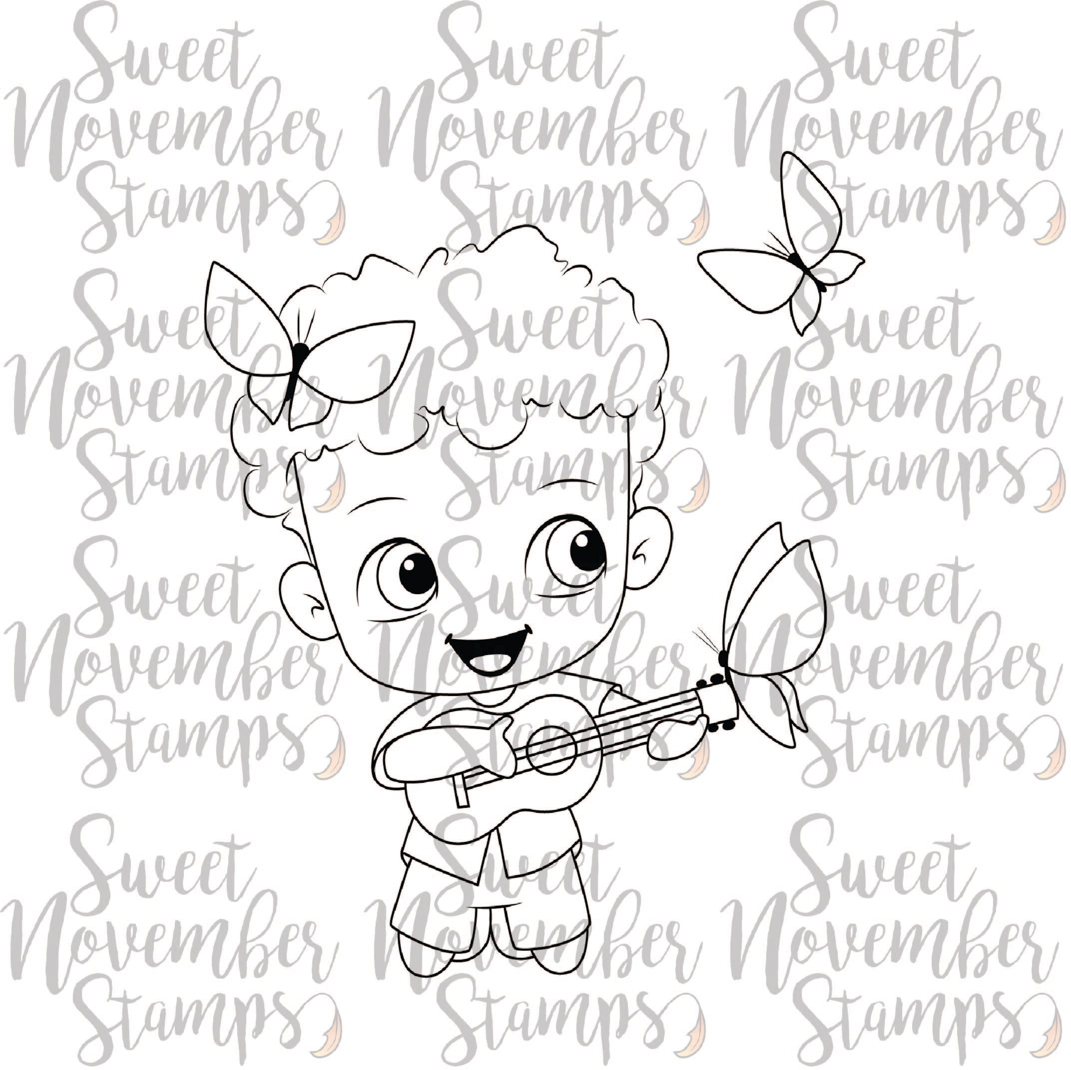 Digital Stamp - Tropical Flutterbees: Kanoa