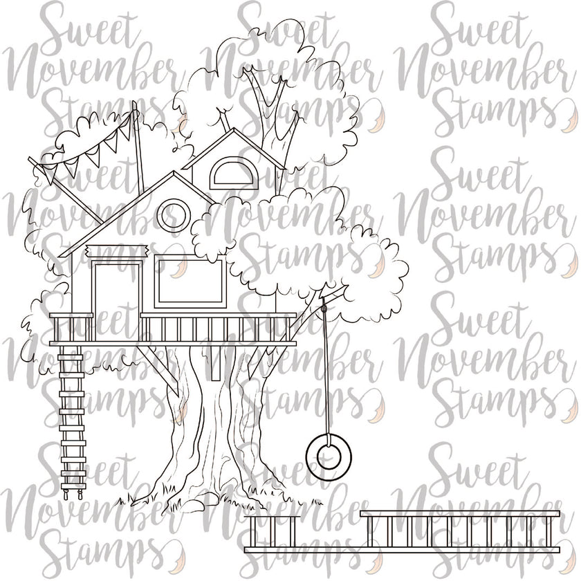 Digital Stamp - Tree House Fun: Background Builder - Kids Tree House