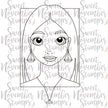 Digital Stamp - Zodiac Girl: Libra