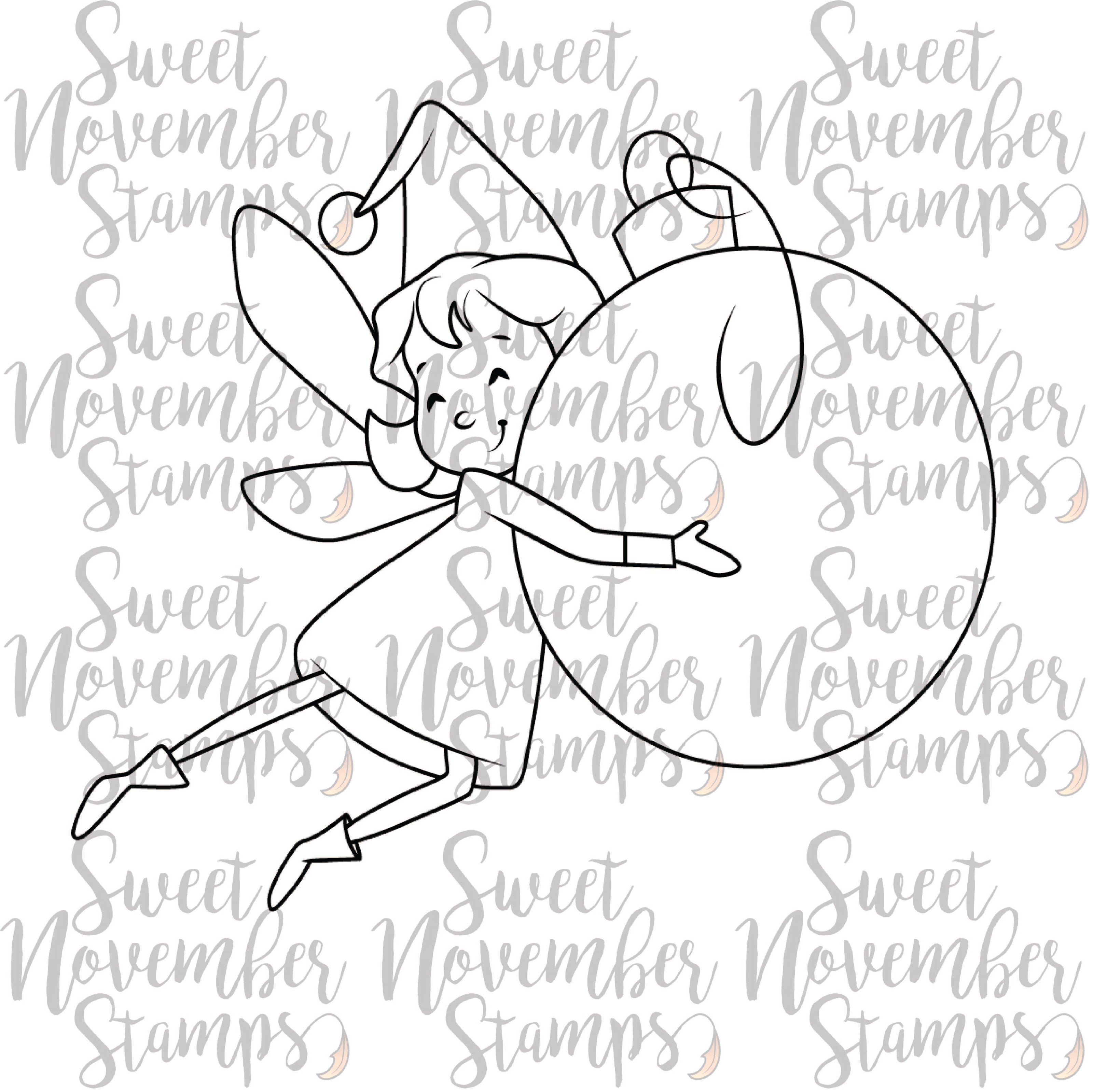 Digital Stamp - Tree Trimming Fairies: Lotti Da