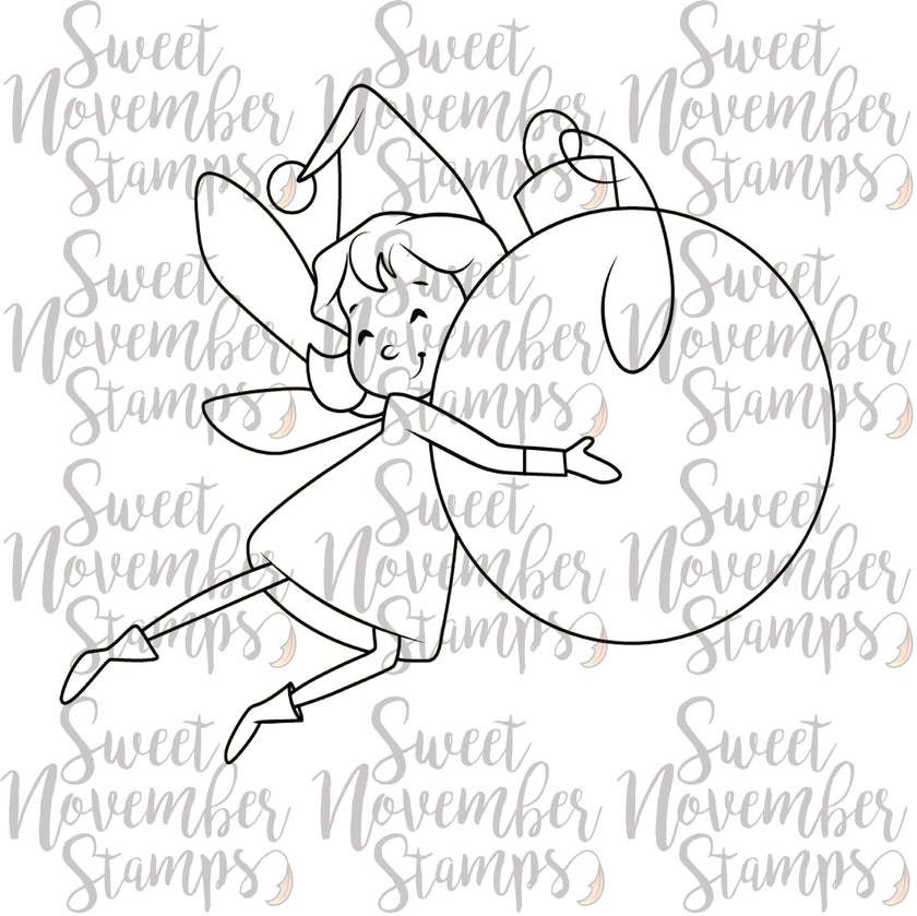 Digital Stamp - Tree Trimming Fairies: Lotti Da