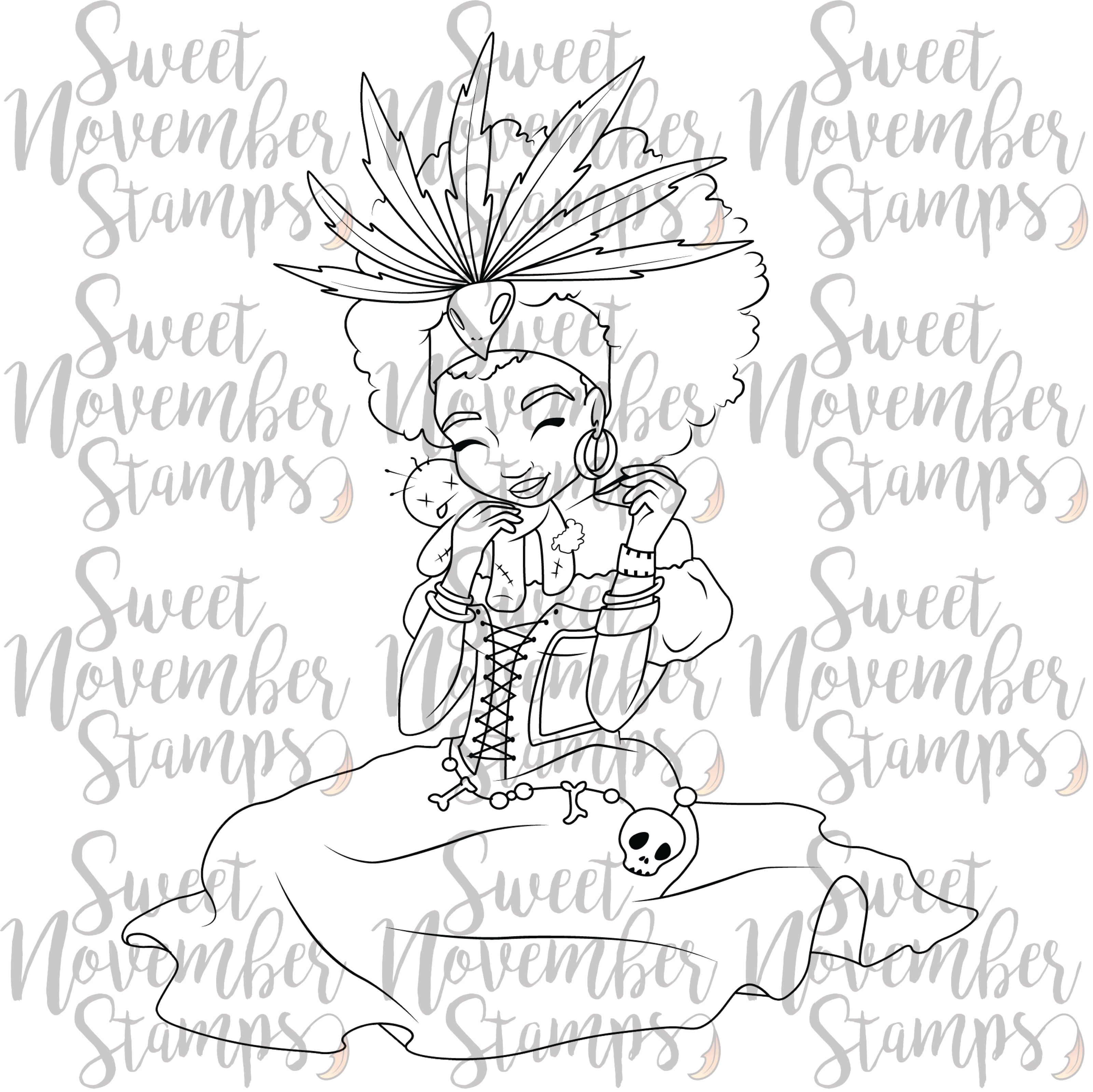 Digital Stamp - Ladies of All Hallow's Eve: Madame Mirlande