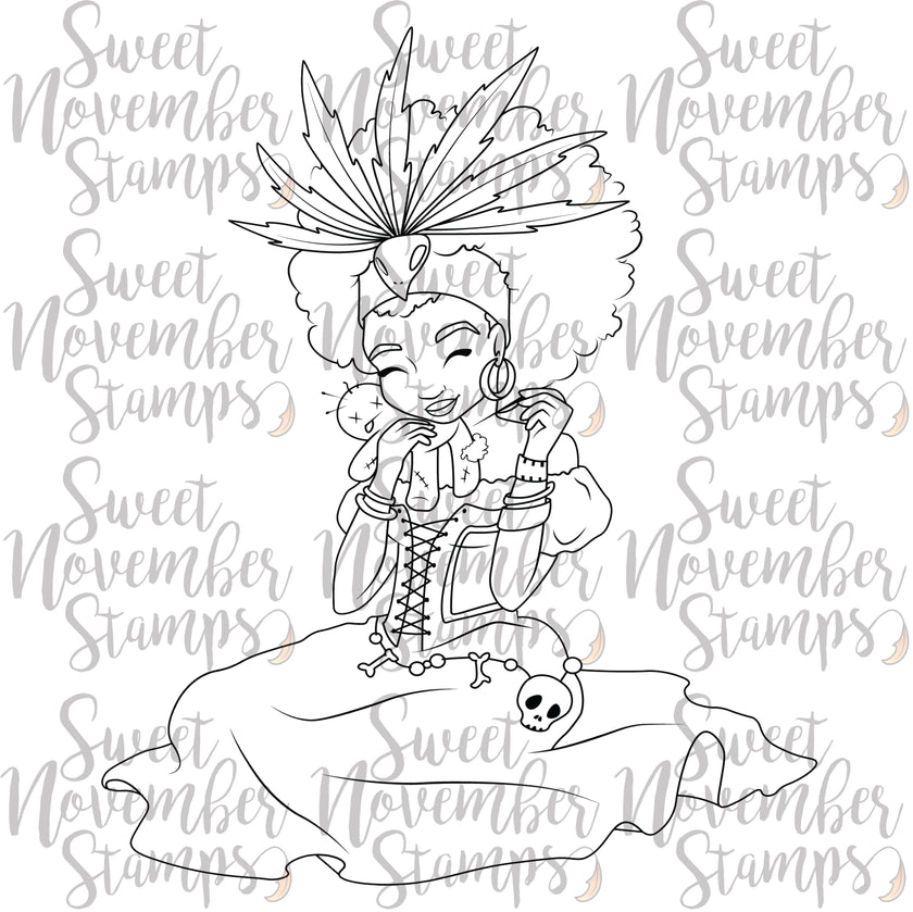 Digital Stamp - Ladies of All Hallow's Eve: Madame Mirlande
