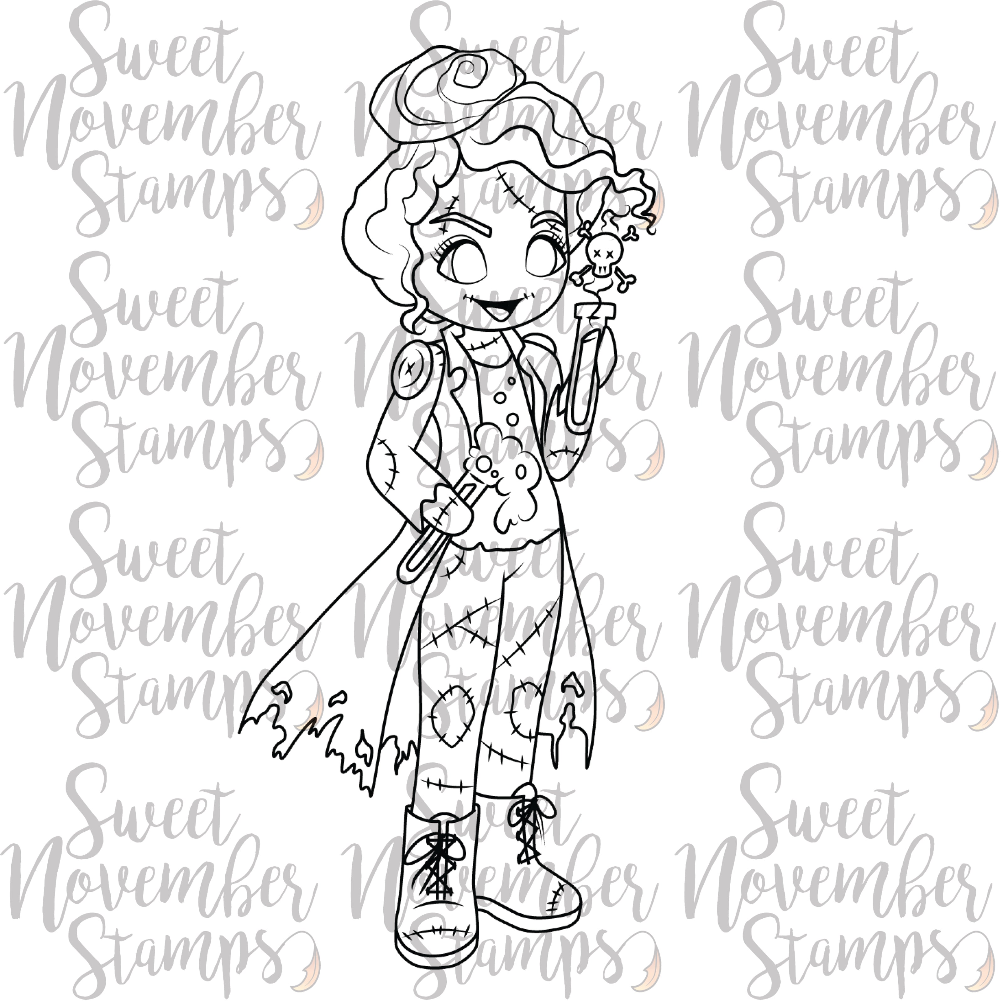 Digital Stamp - Friday the 13th Goth Dolls: Maniacal Melissa