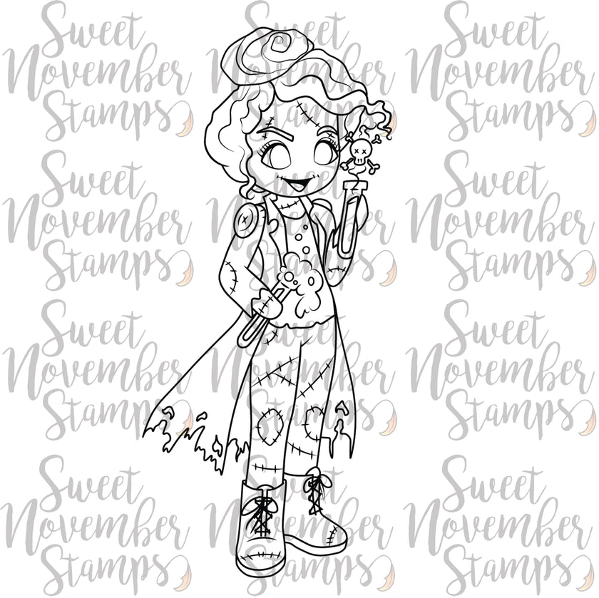 Digital Stamp - Friday the 13th Goth Dolls: Maniacal Melissa