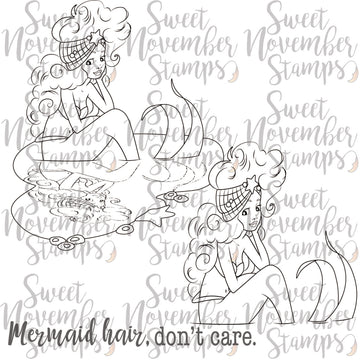 Digital Stamp - Mermaid Reflections: Mariana